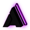 Стикерпак Purple neon font для Telegram