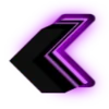 💜 Эмодзи «Purple neon font» для Telegram