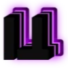 💜 Эмодзи «Purple neon font» для Telegram