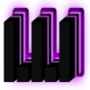 💜 Эмодзи «Purple neon font» для Telegram