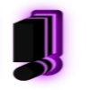 💜 Эмодзи «Purple neon font» для Telegram