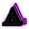 💜 Эмодзи «Purple neon font» для Telegram