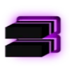 💜 Эмодзи «Purple neon font» для Telegram