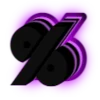 💜 Эмодзи «Purple neon font» для Telegram