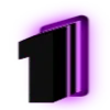 💜 Эмодзи «Purple neon font» для Telegram