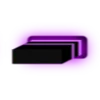 💜 Эмодзи «Purple neon font» для Telegram