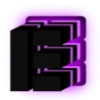 💜 Эмодзи «Purple neon font» для Telegram