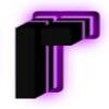 💜 Эмодзи «Purple neon font» для Telegram