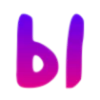 💜 Эмодзи «Фиолетовые буквы с градиентом» для Telegram