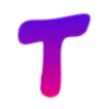💜 Эмодзи «Фиолетовые буквы с градиентом» для Telegram
