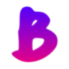 💜 Эмодзи «Фиолетовые буквы с градиентом» для Telegram