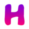 💜 Эмодзи «Фиолетовые буквы с градиентом» для Telegram