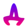 💜 Эмодзи «Фиолетовые буквы с градиентом» для Telegram