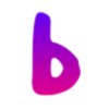 💜 Эмодзи «Фиолетовые буквы с градиентом» для Telegram