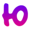 💜 Эмодзи «Фиолетовые буквы с градиентом» для Telegram