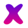 💜 Эмодзи «Фиолетовые буквы с градиентом» для Telegram