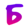 💜 Эмодзи «Фиолетовые буквы с градиентом» для Telegram