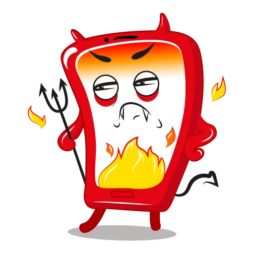 😈 Стикер «Purple Mood» для Telegram