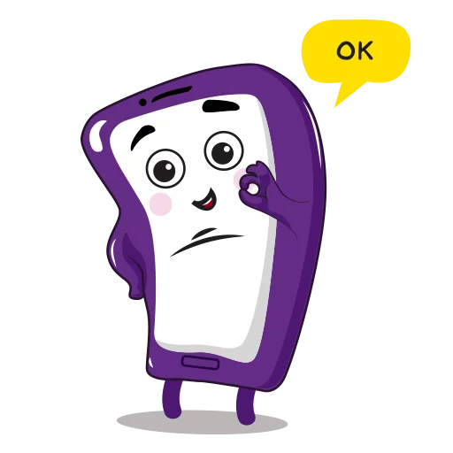 👌 Стикер «Purple Mood» для Telegram