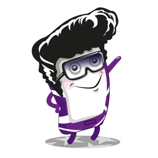 💃 Стикер «Purple Mood» для Telegram