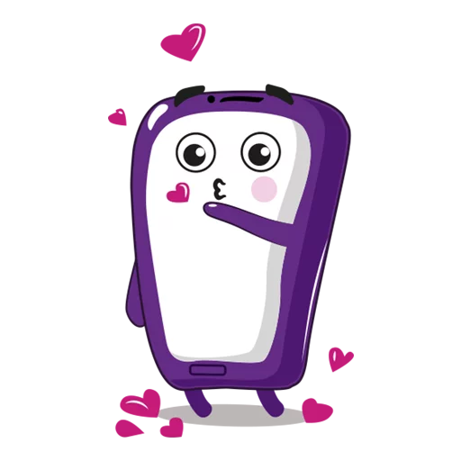 😘 Стикер «Purple Mood» для Telegram