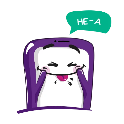 😜 Стикер «Purple Mood» для Telegram