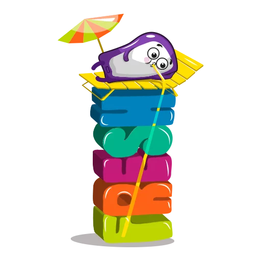 🍹 Стикер «Purple Mood» для Telegram