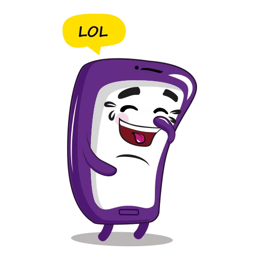 😂 Стикер «Purple Mood» для Telegram