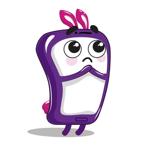 ☺️ Стикер «Purple Mood» для Telegram