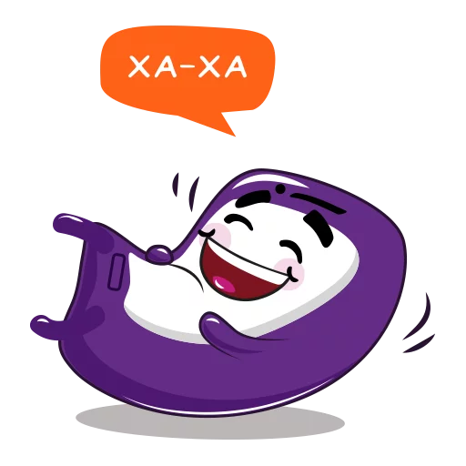 😅 Стикер «Purple Mood» для Telegram