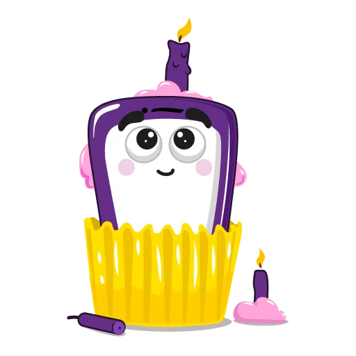 🙃 Стикер «Purple Mood» для Telegram