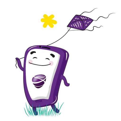 ☺️ Стикер «Purple Mood» для Telegram