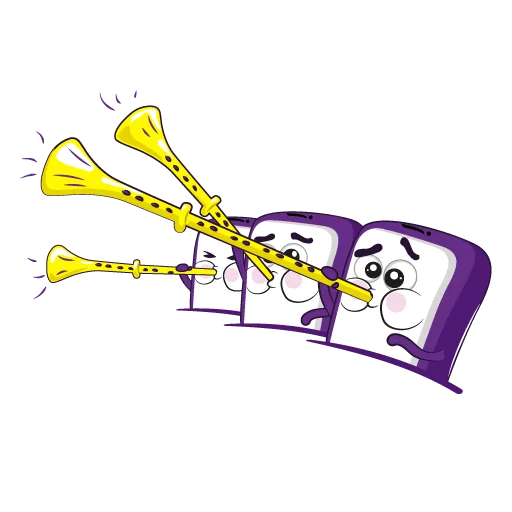 🎺 Стикер «Purple Mood» для Telegram