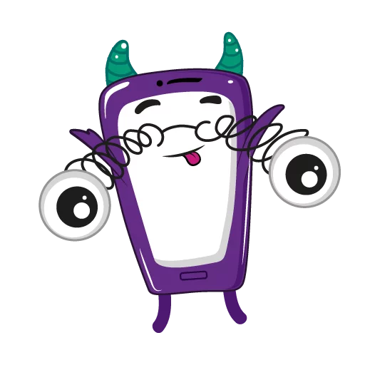 😍 Стикер «Purple Mood» для Telegram