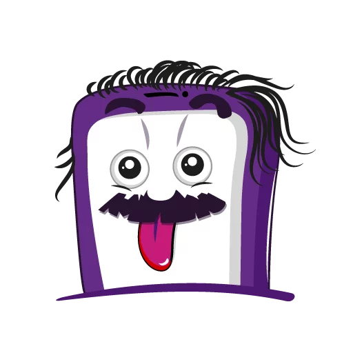 👨 Стикер «Purple Mood» для Telegram