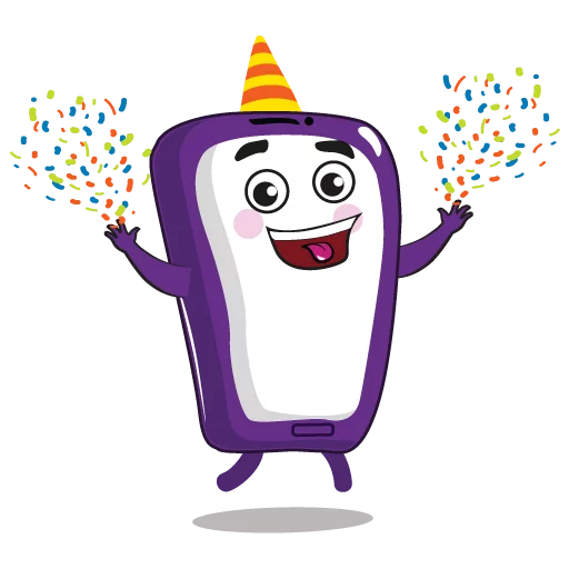 🎉 Стикер «Purple Mood» для Telegram
