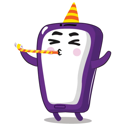 🎊 Стикер «Purple Mood» для Telegram