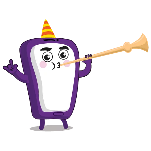 🤘 Стикер «Purple Mood» для Telegram