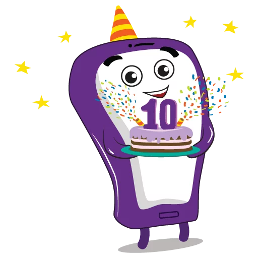 🎉 Стикер «Purple Mood» для Telegram