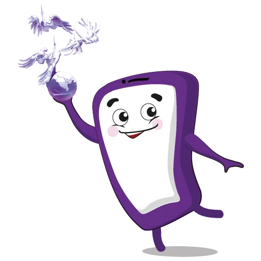 😘 Стикер «Purple Mood» для Telegram