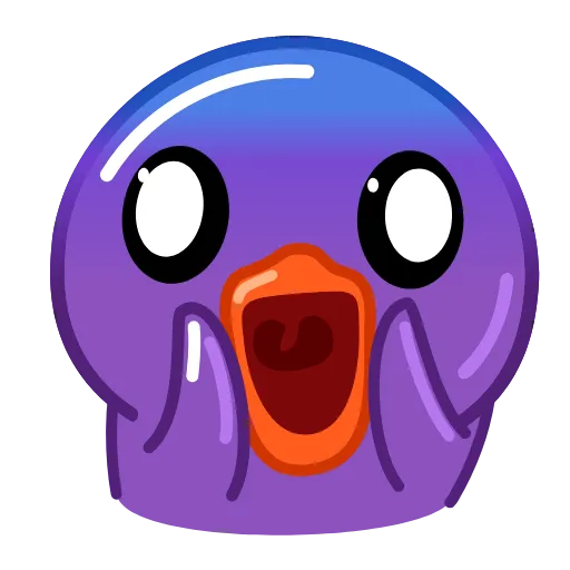 😱 Стикер «Purple Duck» для Telegram