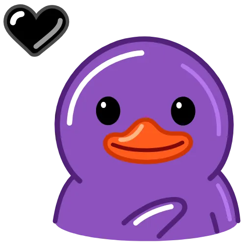 😘 Стикер «Purple Duck» для Telegram