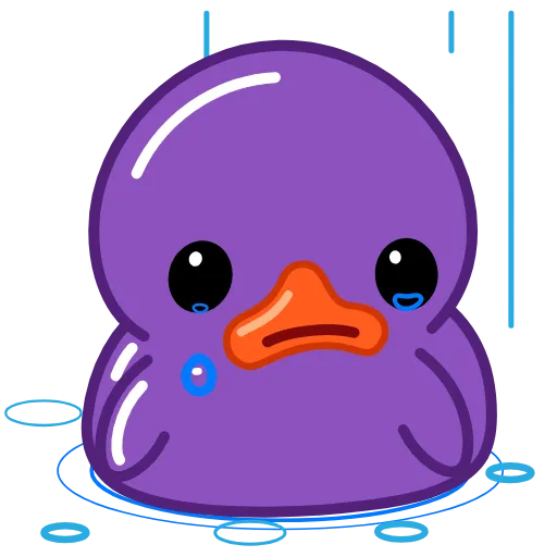 😓 Стикер «Purple Duck» для Telegram
