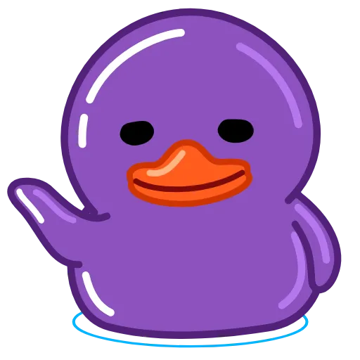 👋 Стикер «Purple Duck» для Telegram