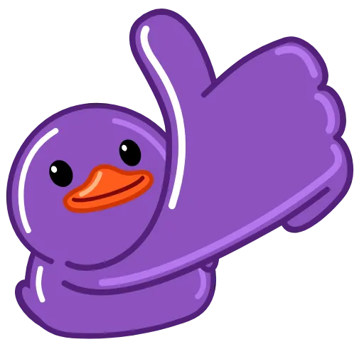👍 Стикер «Purple Duck» для Telegram