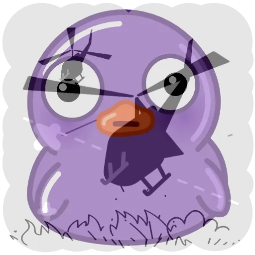 😳 Стикер «Purple Duck» для Telegram