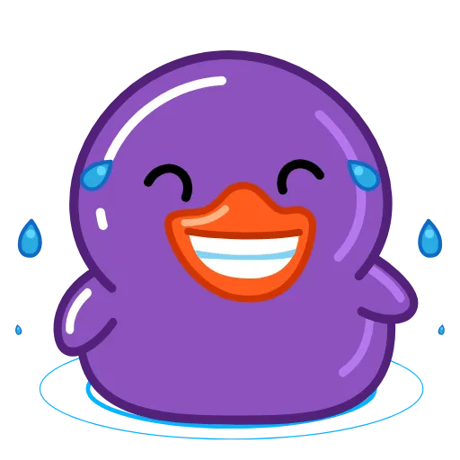 🤣 Стикер «Purple Duck» для Telegram