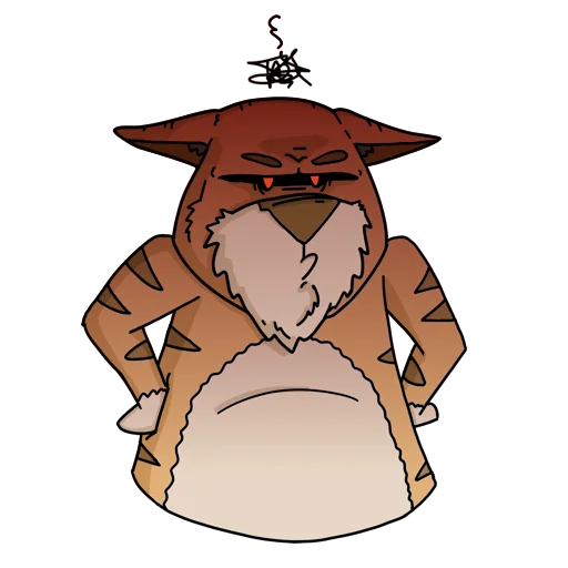 😡 Стикер «Cat Beard» для Telegram