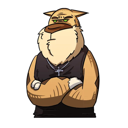 😎 Стикер «Cat Beard» для Telegram
