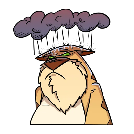 😠 Стикер «Cat Beard» для Telegram